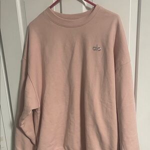 ALO Yoga Blush Crew Neck Sweatshirt